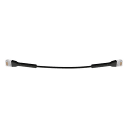 Cable Ethernet Cat6 / 22 cm (0.72 ft) / RJ45 / Diámetro ultrafino / Color negro