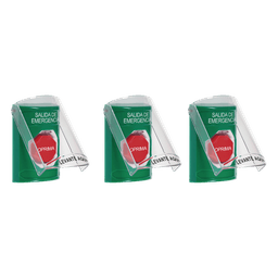 Botones de Emergencia / 3 Métodos de Activación / 3 Mensajes Configurables / Iluminación RGB / Contactos Forma C 10A / IP Compacto