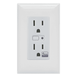 Tomacorriente Inteligente Z-Wave / 120 VCA 60 Hz / Carga 1800W Resistiva / Alcance 20.5 m (67.3 ft) / Empotrable Interior