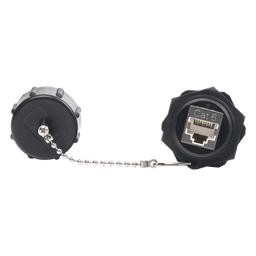 Acoplador Industrial / Cat 6 Blindado / IP67 Waterproof / -10°C a 60°C / 750 Ciclos / 50μm Oro