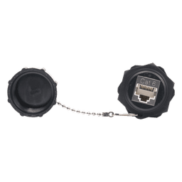 Acoplador Industrial / Cat 6 Blindado / IP67 Waterproof / -10°C a 60°C / 750 Ciclos / 50μm Oro
