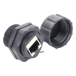 Acoplador Industrial / Cat 6 Blindado / IP67 Waterproof / -10°C a 60°C / 750 Ciclos / 50μm Oro