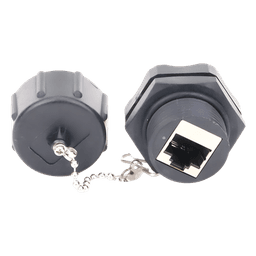 Acoplador Industrial / Cat 6 Blindado / IP67 Waterproof / -10°C a 60°C / 750 Ciclos / 50μm Oro