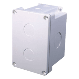Caja Superficial a Prueba de Agua / IP67 / 2 Salidas / 120 x 80 x 79.7 mm / 4.72 x 3.15 x 3.14 in / Certificaciones RoHS y UL