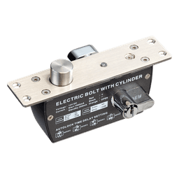 Cerradura de Perno Eléctrica / 2000 kg de Fuerza de Sujeción / Fail Safe 12 VCC / Temporizador 0-9 s / Sensor de Puerta NO/NC/COM / 500000 Ciclos