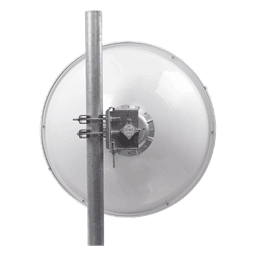 Antena Direccional Parabólica / 29 ± 1 dBi / 4.9 - 6.4 GHz / Dual Polarización V/H / Conectores N-Hembra / Plato Profundo / Radomo UV / 810 x 790 x 340 mm (31.9 x 31.1 x 13.4 in)