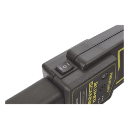 Detector de Metales Portátil / Sensibilidad Ajustable / Alarma Audible y Vibración / Resistente a Caídas 90 cm (2.95 ft) / Batería 9V Incluida