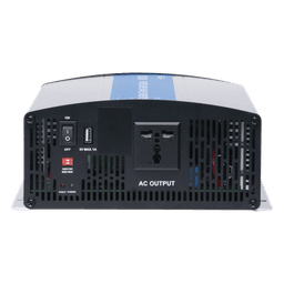 Inversor de Onda Senoidal Pura / 1200 W Nominal / 1500 W Pico / Entrada 24 VCC / Salida 120 VCA / 9.3 x 9.1 x 3.9 in