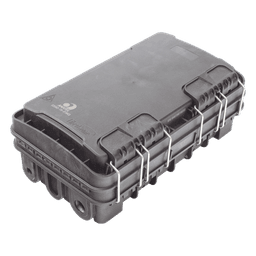 Caja de Distribución de Fibra Óptica / 24 Empalmes / 8 Puertos SC/APC / IP65 / Exterior / PP Resistente UV y Fuego