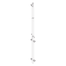 Pluma de Aluminio / Ced.40 / 4 m (13.1 ft) / Diámetro 1-1/2" / Con Polea de Elevación