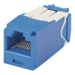 Conector Jack RJ45 / Cat 6A / Mini-Com TG / Sin Herramienta Impacto / 10GBase-T / 150m (492 pies) / Azul