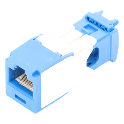 Conector Jack RJ45 / Cat 6A / Mini-Com TG / Sin Herramienta Impacto / 10GBase-T / 150m (492 pies) / Azul