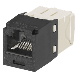 Jack RJ45 / Cat 6 / Mini-Com TG / Sin herramienta de impacto / 8P8C / Negro