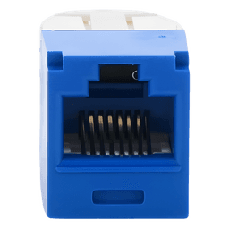 Jack RJ45 / Cat 6 / Clase E / 8P8C / Terminación sin Impacto / Azul