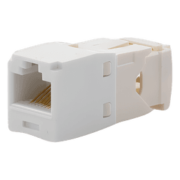 Conector Jack RJ45 / Categoría 6 / 8 Posiciones 8 Cables / Estilo TG / Sin Herramienta Impacto / Color Blanco