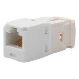 Conector Jack RJ45 / Categoría 6 / 8 Posiciones 8 Cables / Estilo TG / Sin Herramienta Impacto / Color Blanco