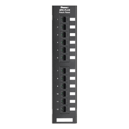 Panel de Parcheo de Impacto 110 / Categoría 6 / 12 Puertos / Montaje en Pared / 1-250 MHz / PoE++ 100W
