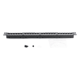 Panel de Parcheo de Impacto / Categoría 6 / 24 Puertos / 1UR / 1-250 MHz / PoE++ 100W