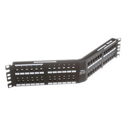 Panel de Parcheo / Cat 6 / 48 Puertos / 2UR / Angulado / 110 IDC / PoE 100W