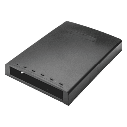 Caja de Montaje en Superficie / 6 Puertos Mini-Com / Resguardo de Fibra Óptica / 24 m (78.7 ft) de Almacenamiento / Negro