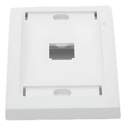 Placa de Pared Vertical / 1 Puerto Mini-Com / 69.8 x 114.3 mm / ABS / Blanco / RoHS