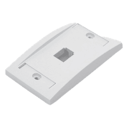 Placa de Pared Vertical / 1 Puerto Mini-Com / 69.8 x 114.3 mm / ABS / Blanco / RoHS
