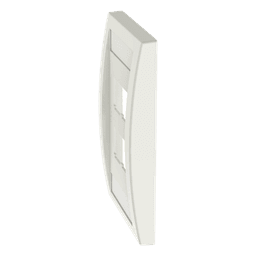 Placa de Pared Vertical / 4 Puertos Mini-Com / 69.8 x 114.3 mm / 2.75 x 4.5 pulg / Blanco Mate