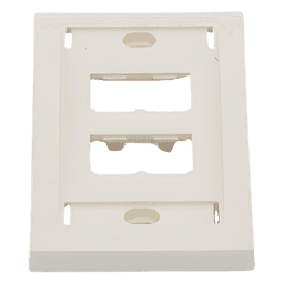 Placa de Pared Vertical / 4 Puertos Mini-Com / 69.8 x 114.3 mm / 2.75 x 4.5 pulg / Blanco Mate