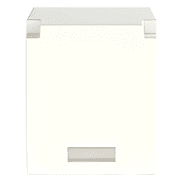 Módulo de Tapa Ciega / Mini-Com / Blanco Mate / 1 Espacio / Compatible RoHS