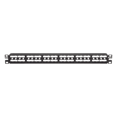 Panel de Parcheo Modular / 48 Puertos / Alta Densidad 1 UR / Plano / Sin Blindaje / Rack 19"