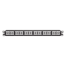 Panel de Parcheo Modular / 48 Puertos / Alta Densidad 1 UR / Plano / Sin Blindaje / Rack 19"