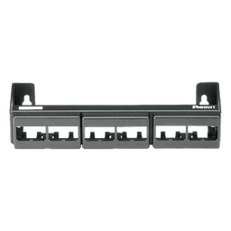 Panel de Parcheo Modular / 12 Puertos / Mini-Com / Montaje en Pared / 228.6 x 44.45 x 63.5 mm / 9 x 1.75 x 2.5 pulgadas / Sin Conectores