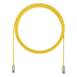 Cable de Parcheo Cat6 / UTP 28AWG / 3.05 m (10 pies) / Diámetro Reducido 3.8 mm / Amarillo