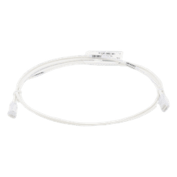 Cable de Parcheo Cat6 UTP / 28AWG Diámetro Reducido / 1.52 m (5 Pies) / PoE++ / LSZH-CM / Blanco Mate