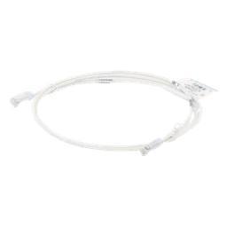 Cable de Parcheo Cat6 UTP / 28AWG Diámetro Reducido / 1.52 m (5 Pies) / PoE++ / LSZH-CM / Blanco Mate