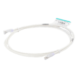 Cable de Parcheo / Cat6 / UTP 28AWG / Diámetro Reducido 3.8 mm / 2.13 m (7 ft) / Doble Clasificación CM/LSZH / Blanco Mate
