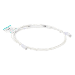 Cable de Parcheo / Cat6 / UTP 28AWG / Diámetro Reducido 3.8 mm / 2.13 m (7 ft) / Doble Clasificación CM/LSZH / Blanco Mate