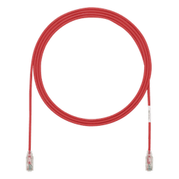 Cable de Parcheo Cat6 UTP / 28AWG Diámetro Reducido / 2.13 m (7 Pies) / LSZH-CM Doble Clasificación / PoE++ / Rojo