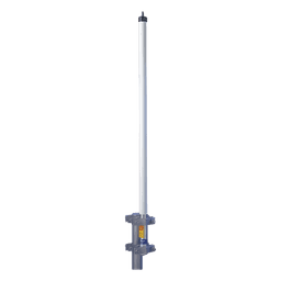Antena Base de Fibra de Vidrio / 380-400 MHz / 9 dB Ganancia / 600 W Potencia Máxima / Resistencia Viento 241 km/h (149.7 mph) / Seguridad Pública