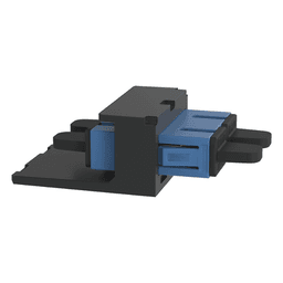 Módulo Acoplador / SC Duplex / Fibra Monomodo OS1/OS2 / Mini-Com / Cerámica Zirconia / 2 Espacios Modulares