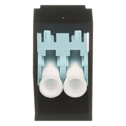 Módulo Acoplador / LC Duplex / Fibra Multimodo OM3/OM4 / Mini-Com / Cerámica Zirconia / Aqua