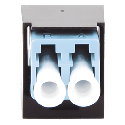 Módulo Acoplador / LC Duplex / Fibra Multimodo OM3/OM4 / Mini-Com / Cerámica Zirconia / Aqua