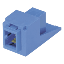Módulo Acoplador / SC Simplex / Fibra Monomodo OS1/OS2 / Cerámica Zirconia / Color Azul / Mini-Com