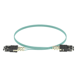 Jumper de Fibra Óptica / Multimodo OM3 50/125 / SC-SC Duplex / OFNR Riser / 2 m (6.56 ft) / Aqua