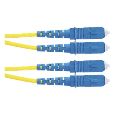 Jumper de Fibra Óptica / Monomodo OS2 9/125 / SC-SC Duplex / OFNR Riser / LSZH / 2 m (6.56 ft) / Amarillo