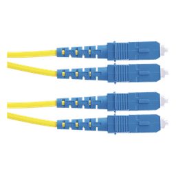 Jumper de Fibra Óptica / Monomodo OS2 9/125 / SC-SC Duplex / OFNR Riser / LSZH / 2 m (6.56 ft) / Amarillo