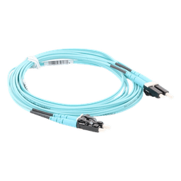Jumper de Fibra Óptica Multimodo OM4 50/125 / LC-LC Dúplex / OFNR Riser / Aqua / 3 m (9.84 ft)