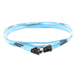 Jumper de Fibra Óptica / Multimodo OM3 50/125 / LC-LC Dúplex / OFNR Riser / Aqua / 3 m (9.84 ft)