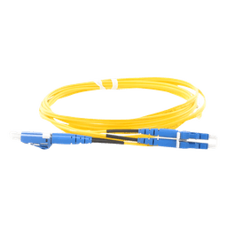 Jumper de Fibra Óptica / Monomodo OS2 9/125 / LC-LC Dúplex / OFNR Riser / 2 m (6.56 pies) / Amarillo