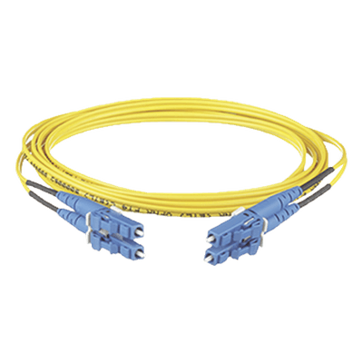Jumper de Fibra Óptica / Monomodo OS2 9/125 / LC-LC Dúplex / OFNR Riser / LSZH / 10 m (32.81 pies)